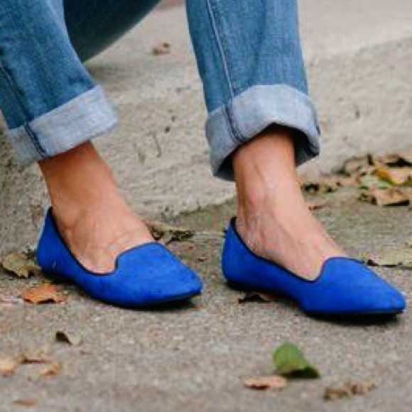J. Crew Cora Blue Suede Loafers - Picture 2 of 8